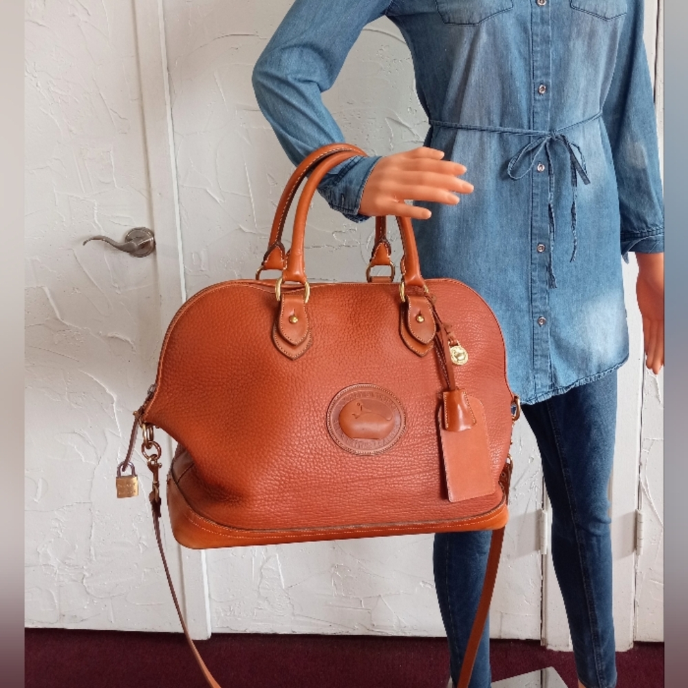 Dooney & Bourke Norfolk, 1998 Collection, The Weekender In British Tan